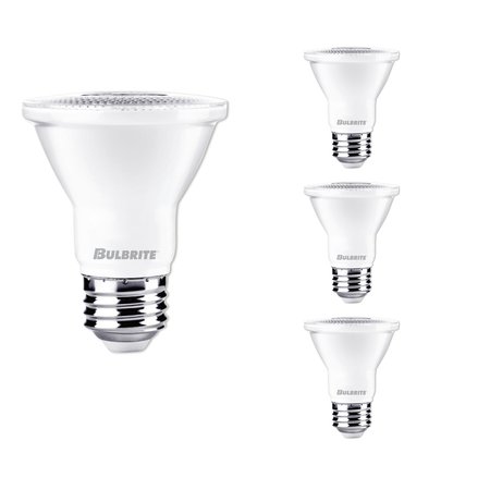 BULBRITE 50 - Watt Equivalent PAR20 Dimmable Medium Screw LED Light Bulb Soft White Light 3000K, 4PK 861714